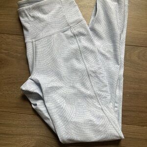 CALIA by Carrie Underwood Light Blue Patterned pocketed Leggings XS